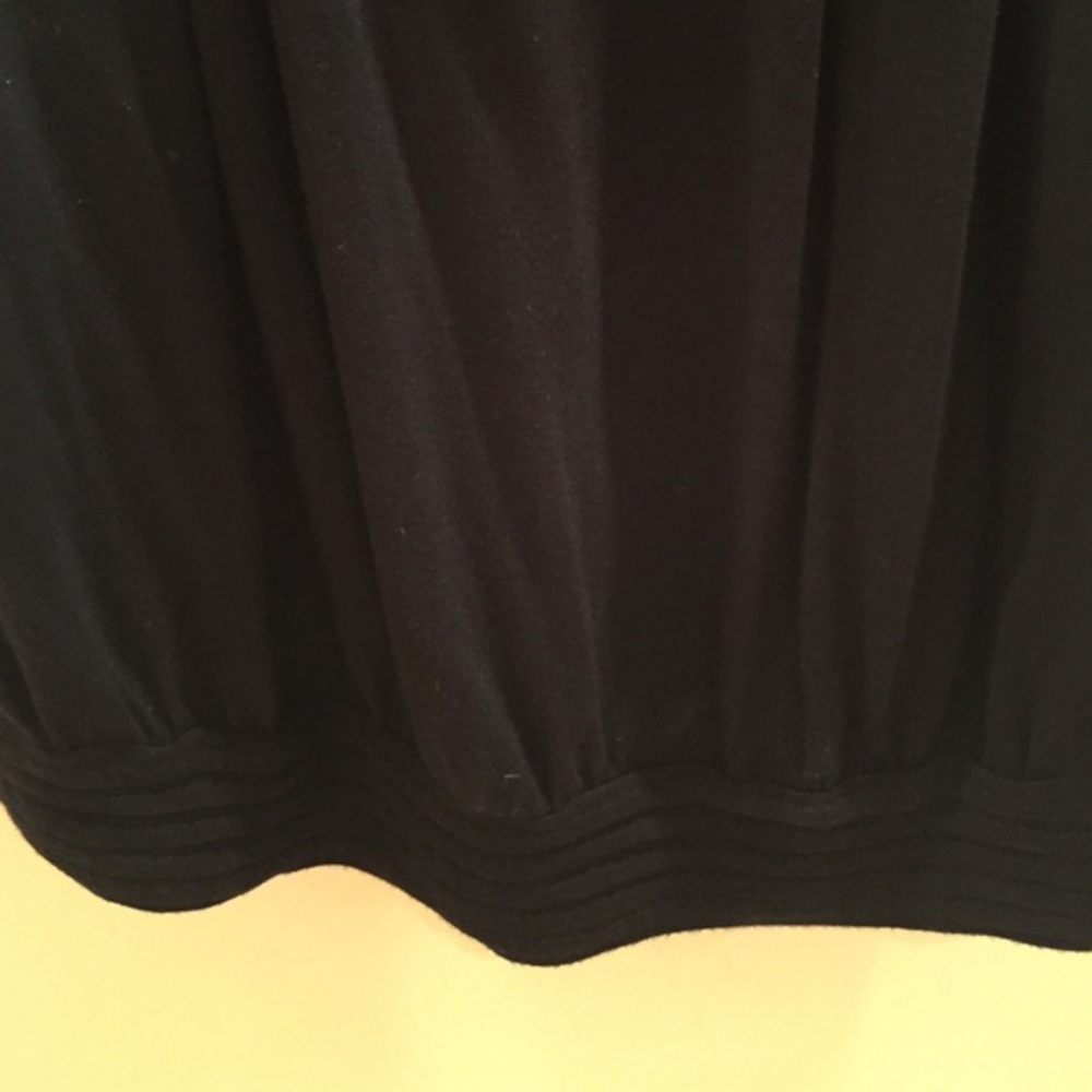 Express black bubble tank top w/ nautical crochet - Picture 3 of 4
